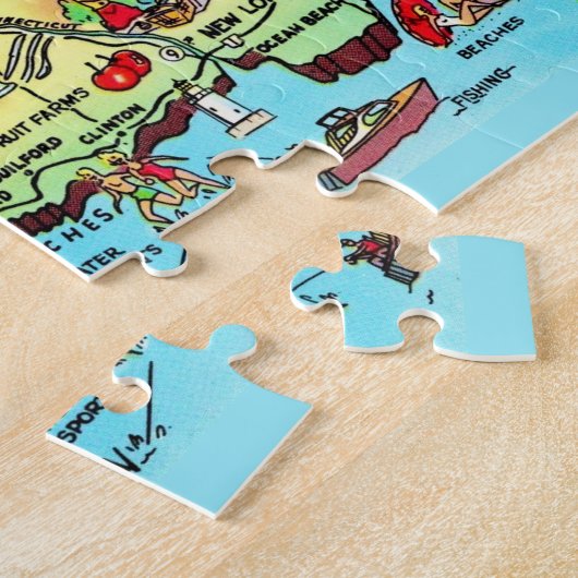 Connecticut Postcard Karte Jigsaw Puzzle (Seite)