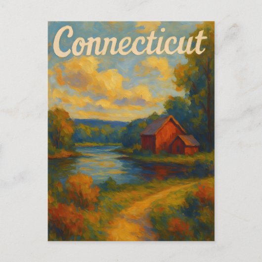 Connecticut Postcard Postkarte (Vorderseite)