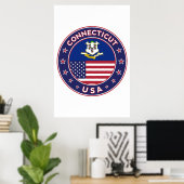 Connecticut Poster (Heimbüro)