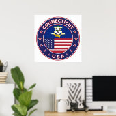Connecticut Poster (Heimbüro)