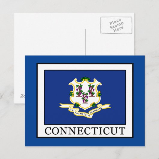Connecticut Postkarte (Vorne/Hinten)