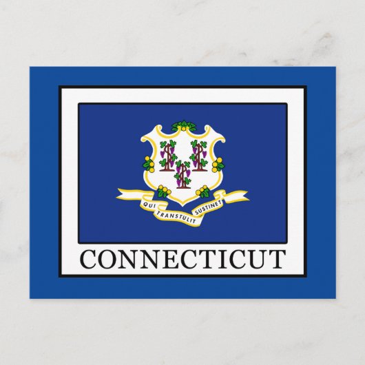 Connecticut Postkarte (Vorderseite)