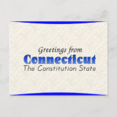 Connecticut Postkarte (Vorderseite)