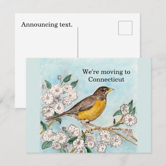 Connecticut Postkarte (Vorne/Hinten)