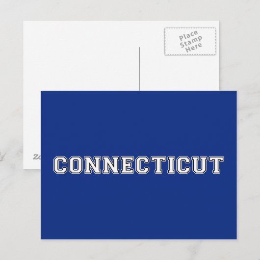 Connecticut Postkarte (Vorne/Hinten)