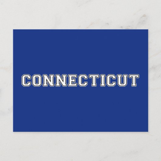 Connecticut Postkarte (Vorderseite)