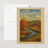 Connecticut postkarte (Vorne/Hinten)