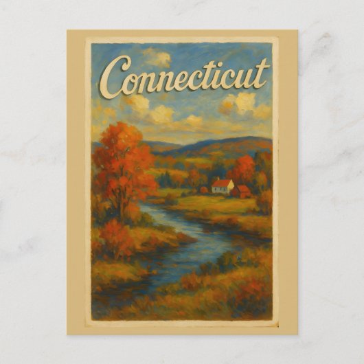 Connecticut postkarte (Vorderseite)