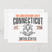 Connecticut Postkarte (Vorne/Hinten)