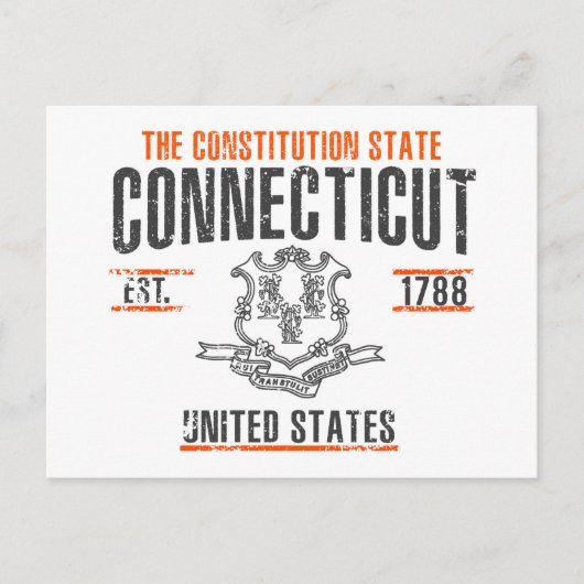 Connecticut Postkarte (Vorderseite)