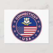 Connecticut Postkarte (Vorderseite)