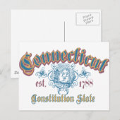 Connecticut Postkarte (Vorne/Hinten)