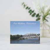 Connecticut Postkarte (Stehend Vorderseite)