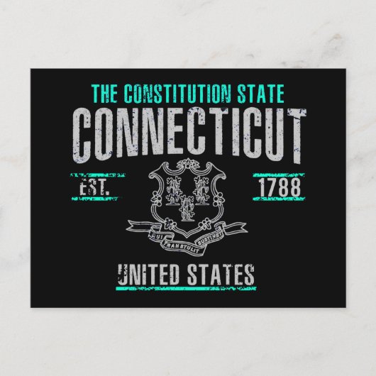 Connecticut Postkarte (Vorderseite)