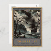Connecticut | Postkarte Gothic Art (Vorne/Hinten)