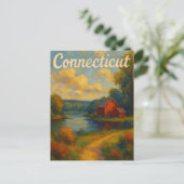 Connecticut-Postkarte Postkarte (Stehend Vorderseite)