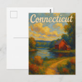 Connecticut-Postkarte Postkarte (Vorne/Hinten)