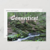 Connecticut Postkarten - Neue England Landschaft (Vorne/Hinten)