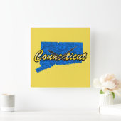 Connecticut Quadratische Wanduhr (Zuhause)