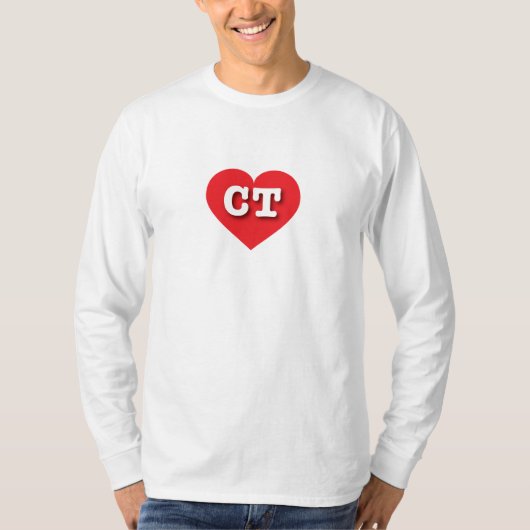 Connecticut Red Heart - I Liebe CT T-Shirt (Vorderseite)