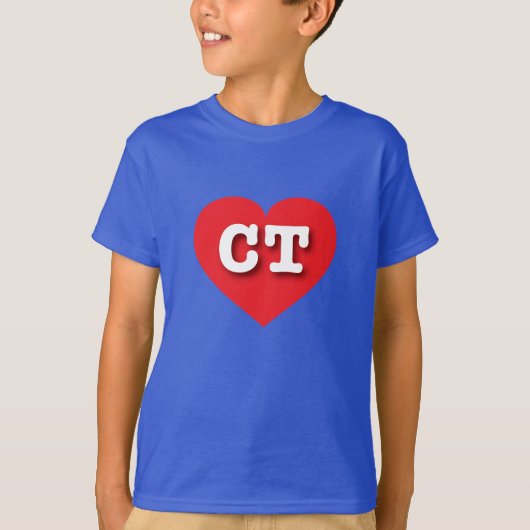 Connecticut Red Heart - I Liebe CT T-Shirt (Vorderseite)
