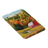 Connecticut Reise Kunst Vintage Magnet (Rechte Seite)
