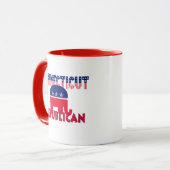 Connecticut-Republikaner Tasse (Vorderseite Links)