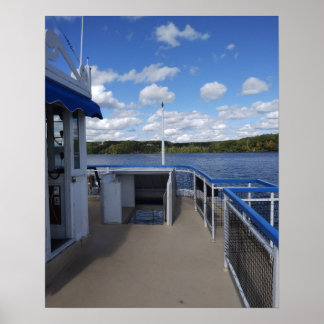 Connecticut River vom Flussboot aus Poster