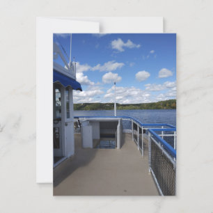 Connecticut River vom Flussboot aus Postkarte