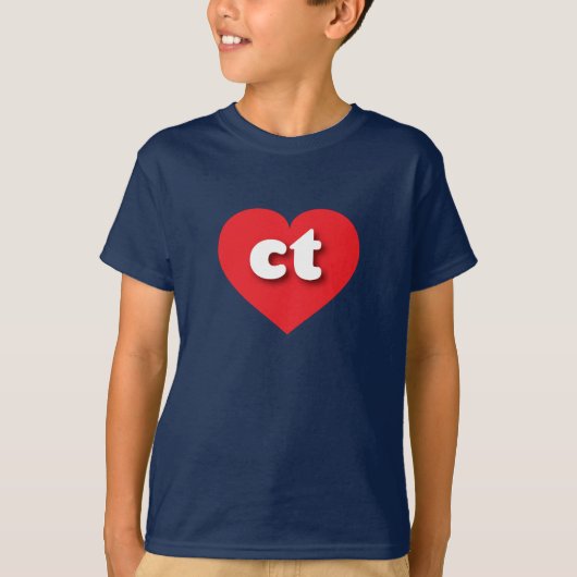 Connecticut - Rotes Herz - I Liebe T-Shirt (Vorderseite)