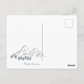 Connecticut Rustic Wood Greetings Postkarte (Rückseite)