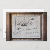 Connecticut Rustic Wood Mountain Grußkarte (Vorne/Hinten)