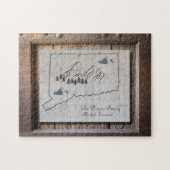 Connecticut Rustikales Holz Puzzle (Horizontal)