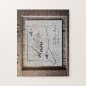 Connecticut Rustikales Holz Puzzle (Vertikal)