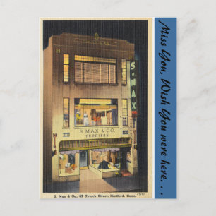 Connecticut, S. Max & Co. Postkarte