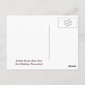 Connecticut, Schloss Gillette - Postkarte (Rückseite)