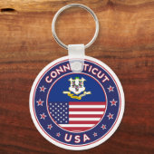 Connecticut Schlüsselanhänger (Vorderseite)