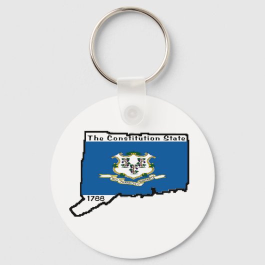 Connecticut-Schlüsselanhänger Schlüsselanhänger (Vorderseite)