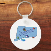 Connecticut-Schlüsselanhänger Schlüsselanhänger (Vorderseite)