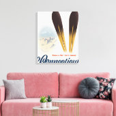 Connecticut Ski Leinwanddruck (Insitu (Wohnzimmer))