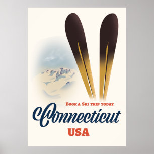Connecticut Ski Poster