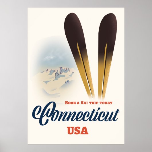 Connecticut Ski Poster (Vorne)
