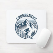 Connecticut Ski Resort Winter Skiing _1 Mousepad (Mit Mouse)