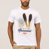 Connecticut Ski T-Shirt (Vorderseite)