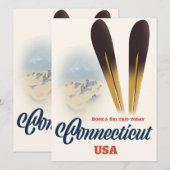 Connecticut Skigebiet (Vorne/Hinten)