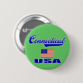 Connecticut-Skript Button (Vorne & Hinten)