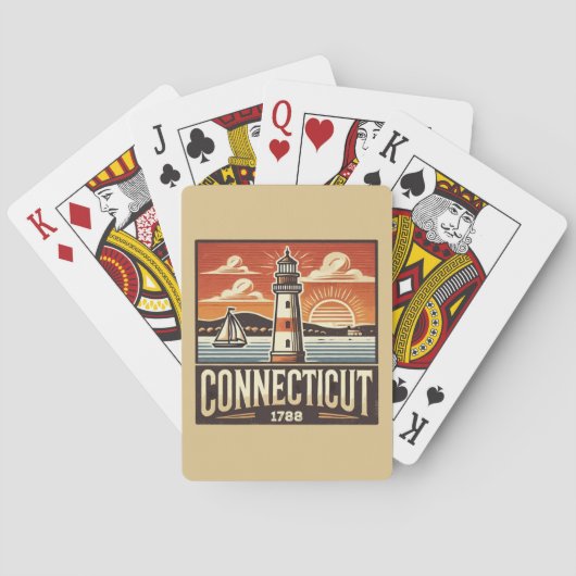 Connecticut Spielkarten (Rückseite)