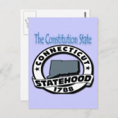 Connecticut Staat 1788 Postkarte (Vorne/Hinten)