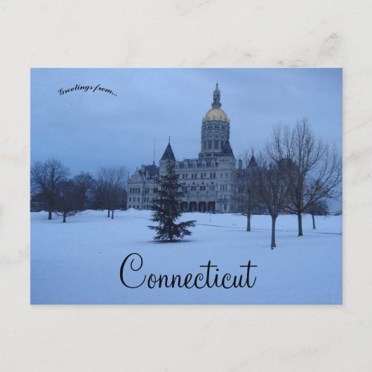 Connecticut Staat Hauptstadt Hartford Connecticut Postkarte (Vorderseite)