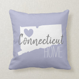 Connecticut Staat Map Liebe Zuhause Kissen